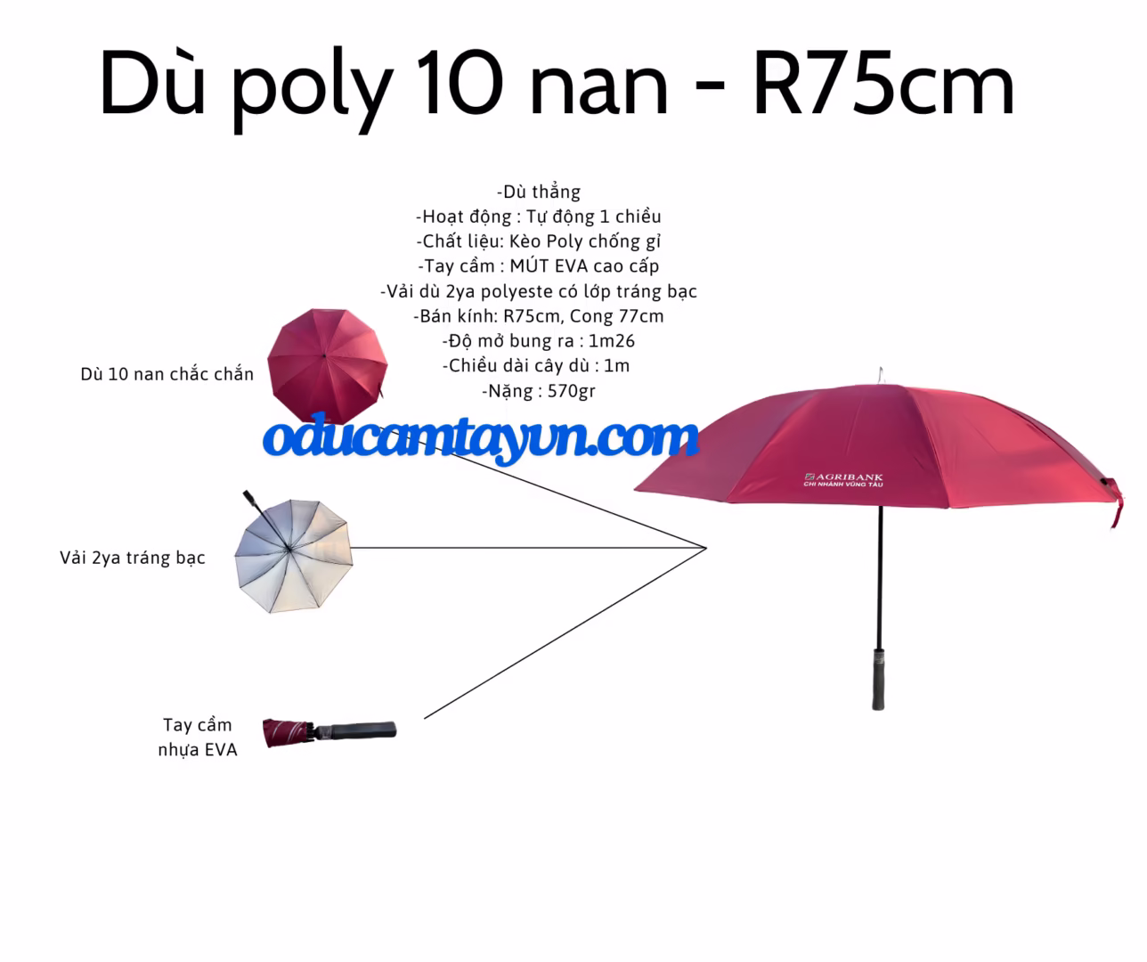 Xưởng sản xuất dù cầm tay