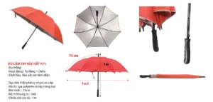 Dù thẳng KÈO SẮT R70cm