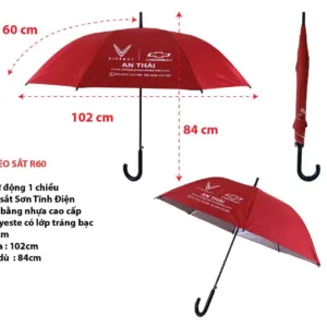Dù KIỂU THẮNG KÈO SẮT R60cm