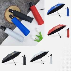 Ô dù gấp 3 tự động 2 chiều in logo – mẫu ô dù quà tặng sự kiện cho doanh nghiệp