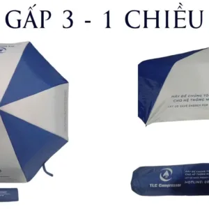 dù gấp 3 tự động R58cm in logo quảng cáo TPHCM